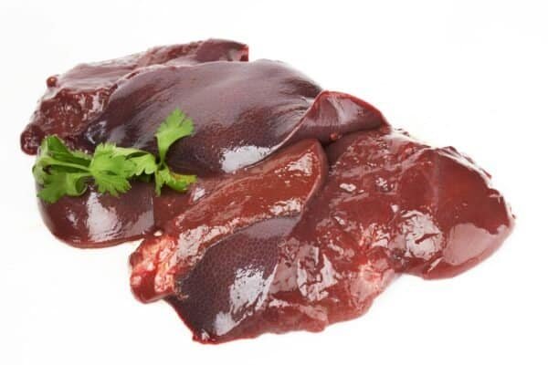 fresh and raw liver