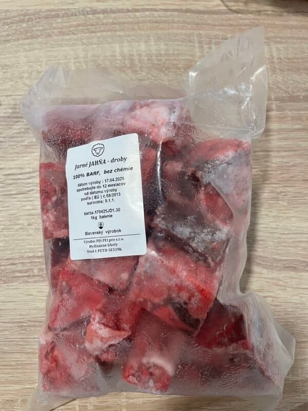 Jahňacie droby napílené 1 kg