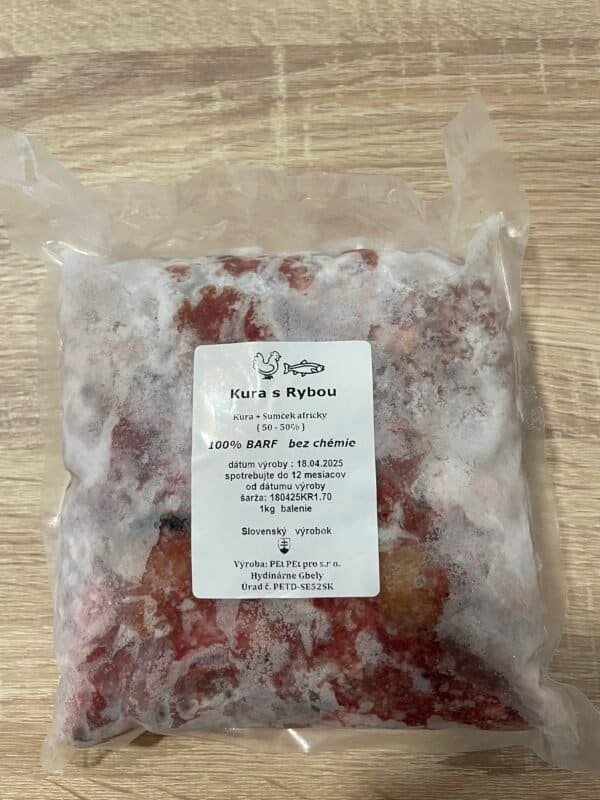 Kura s rybou 1 kg