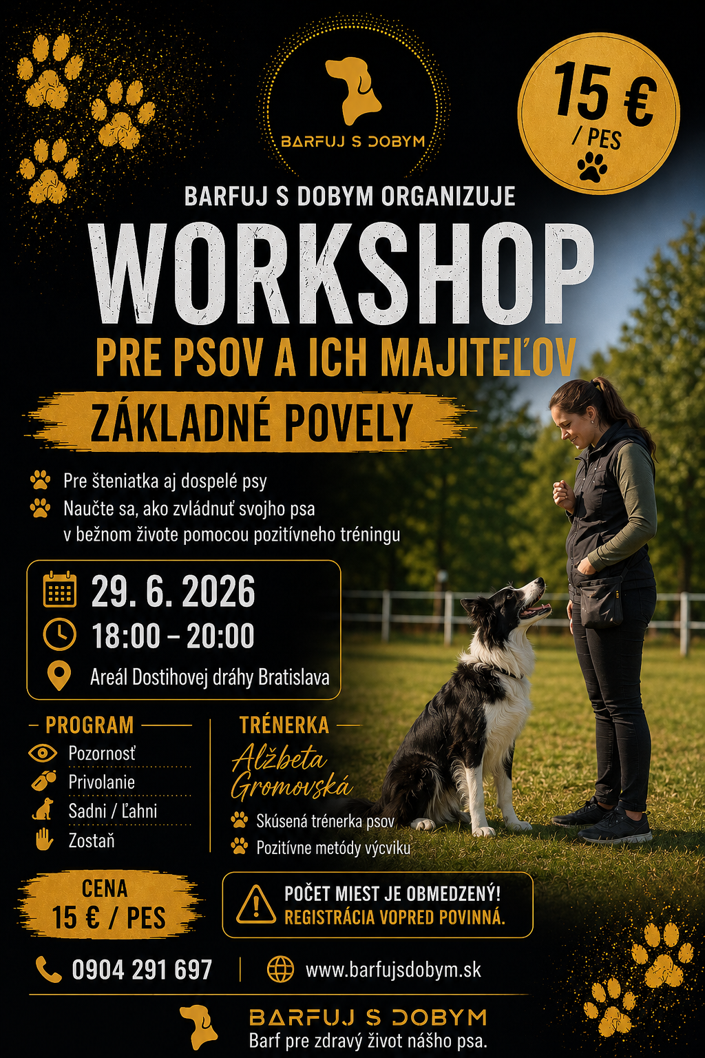 🐾 WORKSHOP PRE PSOV A ICH MAJITEĽOV 🐾